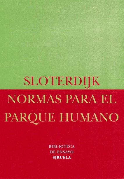 NORMAS PARA EL PARQUE  BE-11 | 9788478445356 | SLOTERDIJK, PETER