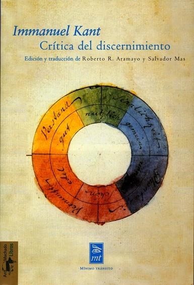 CRITICA DEL DISCERNIMIENTO | 9788477747666 | KANT