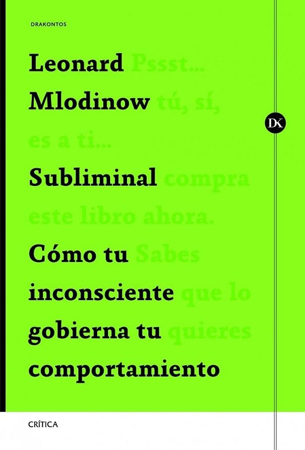 SUBLIMINAL | 9788498925388 | MLODINOW