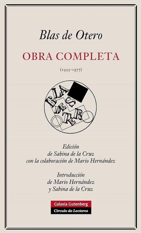 OBRA COMPLETA DE BLAS DE OTERO | 9788481099553 | OTERO, BLAS DE