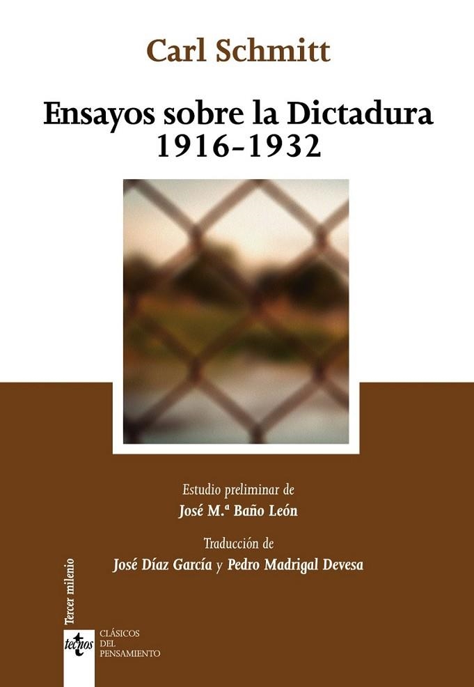 ENSAYOS SOBRE LA DICTADURA (1916-1932) | 9788430958597 | SCHMITT