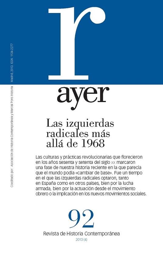 REVISTA AYER Nº 92 | 9788415963080 | DIVERSOS