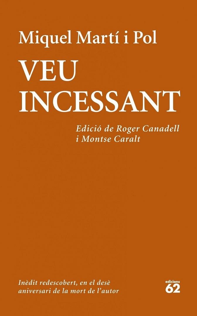 VEU INCESSANT | 9788429772708 | MARTÍ I POL