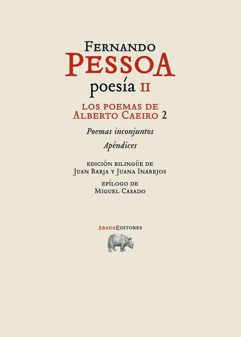 LOS POEMAS DE ALBERTO CAEIRO II | 9788415289159 | PESSOA