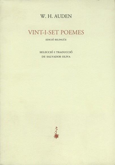 VINT-I-SET POEMES | 9788477271390 | AUDEN, W. H