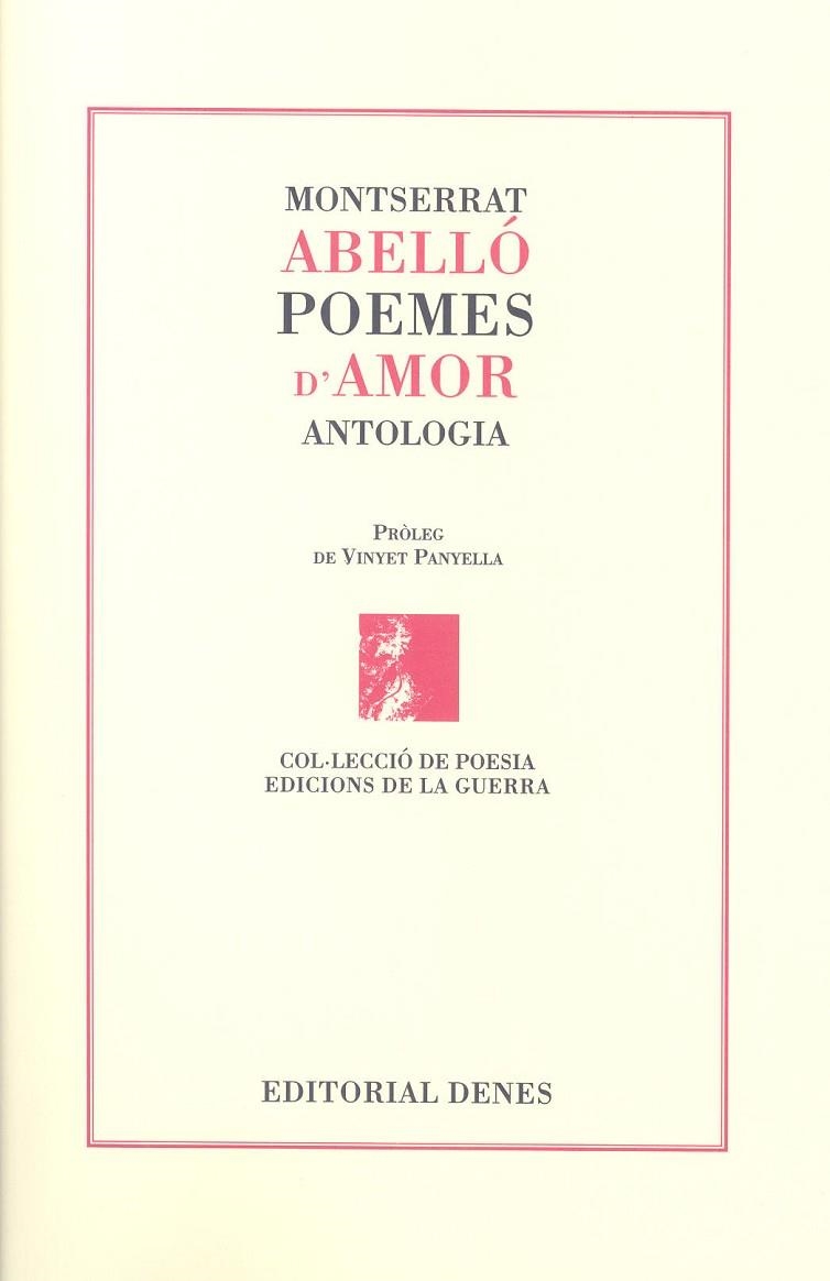 POEMES D'AMOR | 9788492768127 | ABELLÓ I SOLER, MONTSERRAT