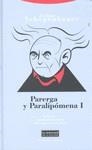 PARERGA Y PARALIPOMENA VOLUMEN I | 9788498791150 | SCHOPENHAUER, ARTHUR