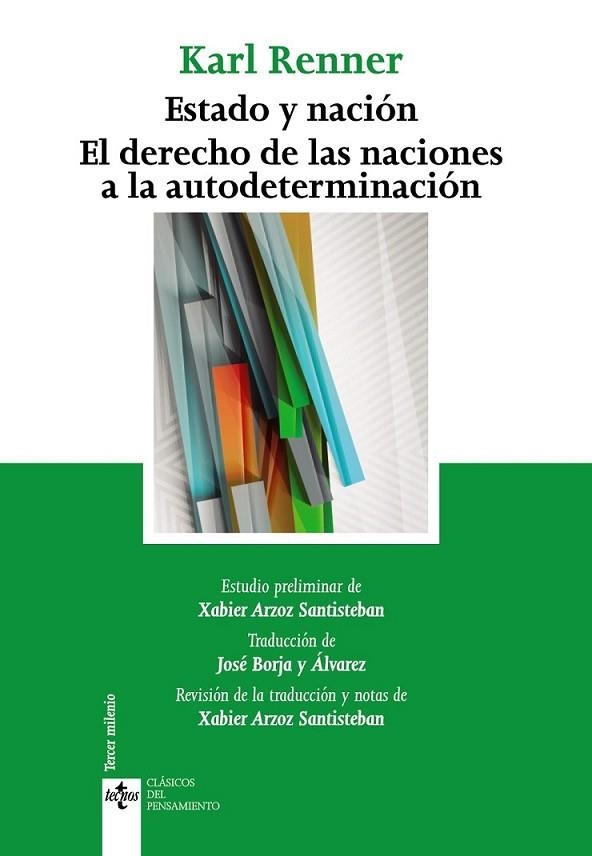 ESTADO Y NACIÓN. EL DERECHO DE LAS NACIONES A LA AUTODETER. | 9788430964970 | RENNER, KARL