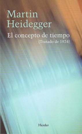 EL CONCEPTO DE TIEMPO | 9788425424359 | HEIDEGGER