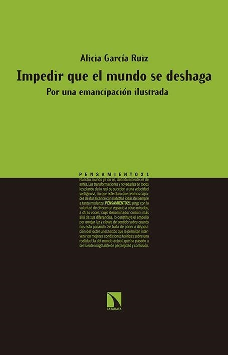 IMPEDIR QUE EL MUNDO SE DESHAGA | 9788490971192 | GARCIA RUIZ, ALICIA