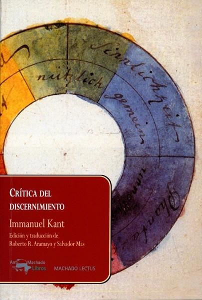 CRITICA DEL DISCERNIMIENTO | 9788477743859 | KANT, IMMANUEL