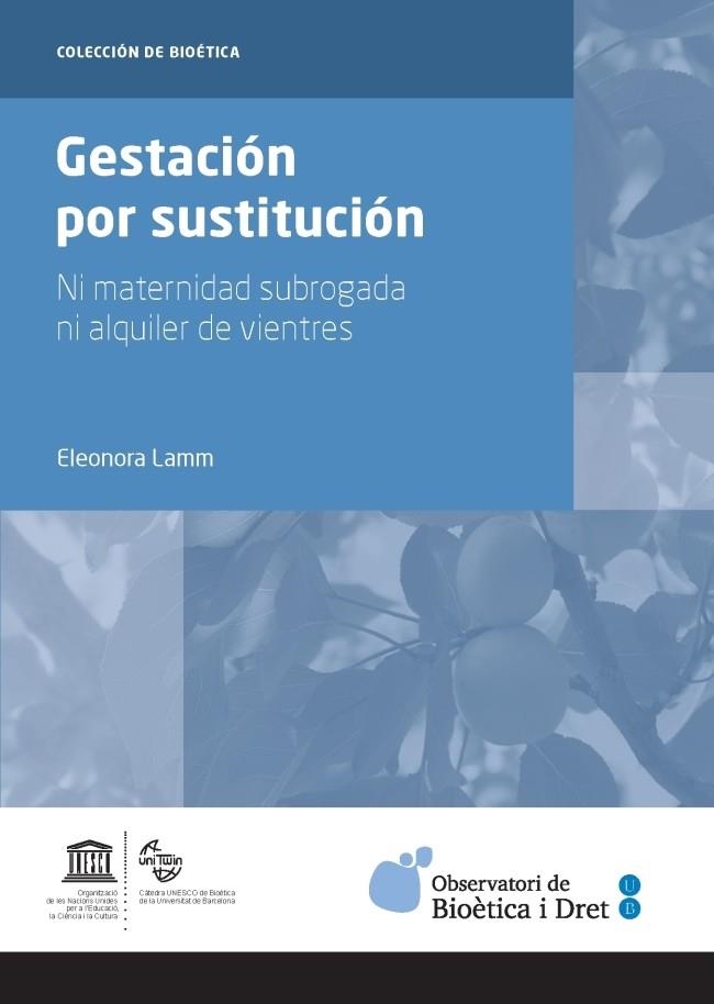 GESTACIÓN POR SUSTITUCIÓN | 9788447537570 | LAMM, ELEONORA