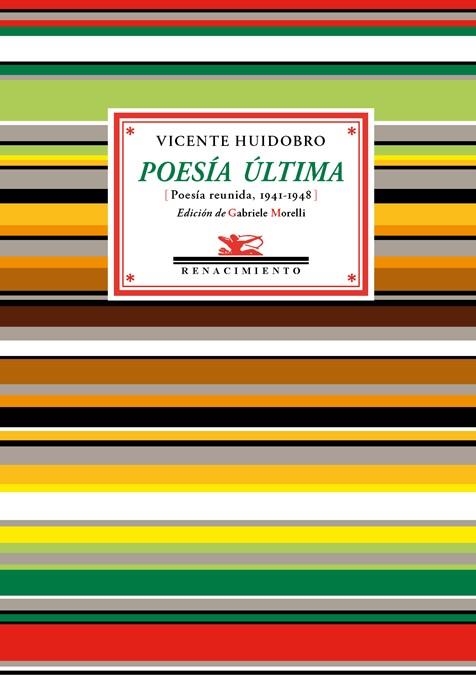 POESIA ULTIMA | 9788416246748 | HUIDOBRO,VICENTE