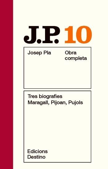 JOSEP PLA 10: TRES BIOGRAFIES | 9788497101509 | PLA