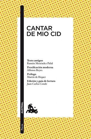 CANTAR DE MIO CID | 9788467034059 | ANóNIMO