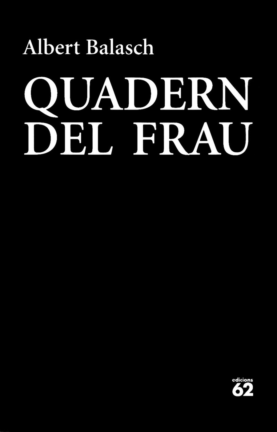 QUADERN DEL FRAU | 9788429774832 | BALASCH, ALBERT