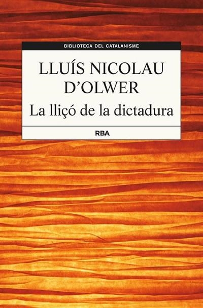 LA LLIÇÓ DE LA DICTADURA | 9788482647456 | OLWER