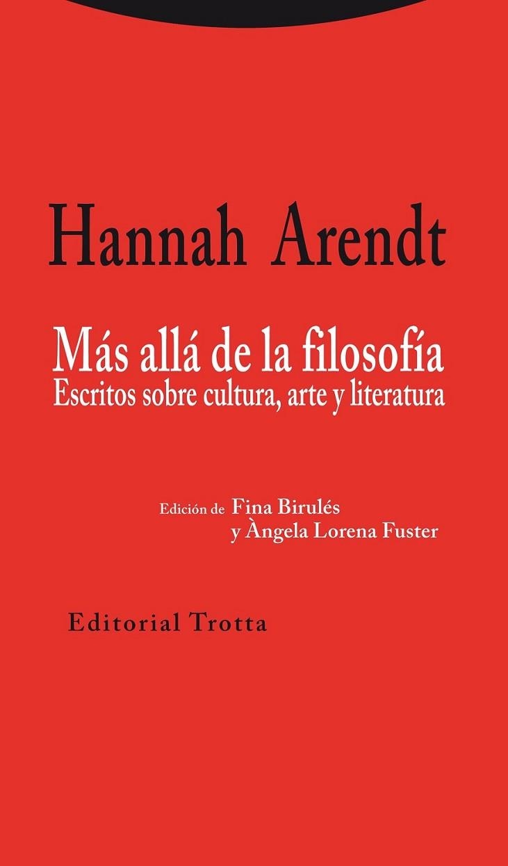 MAS ALLA DE LA FILOSOFIA | 9788498795318 | ARENDT,HANNAH