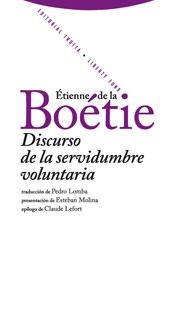 DISCURSO DE LA SERVIDUMBRE VOLUNTARIA | 9788498790030 | LA BOÉTIE, ÉTIENNE DE