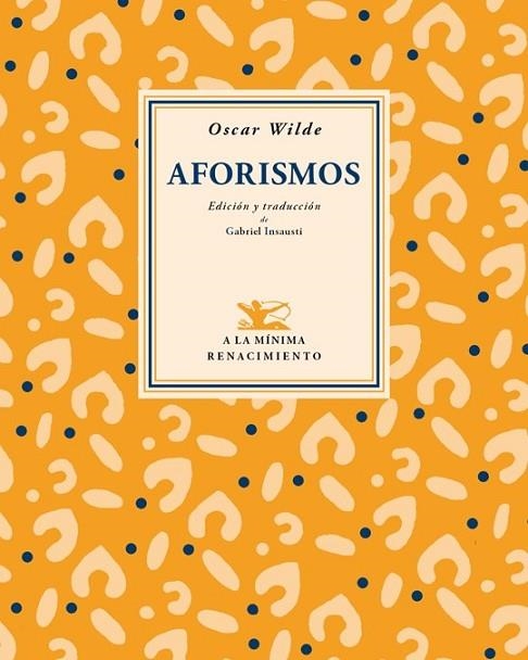 AFORISMOS - WILDE | 9788484725336 | WILDE,OSCAR