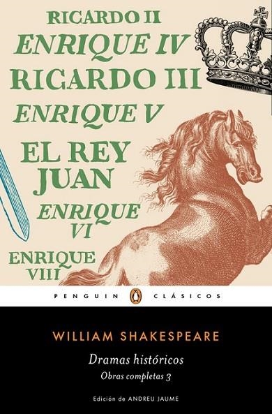 DRAMAS HISTÓRICOS. OBRA COMPLETA 3 | 9788491051367 | SHAKESPEARE, WILLIAM