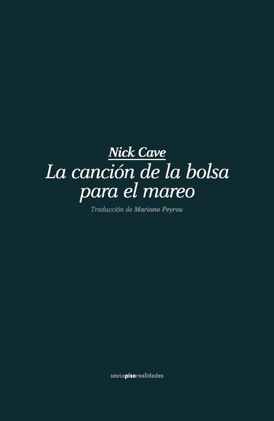 CANCION DE LA BOLSA PARA EL MAREO,LA | 9788415601975 | CAVE,NICK