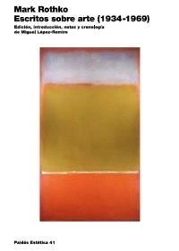 ESCRITOS SOBRE ARTE | 9788449319952 | ROTHKO, MARK 