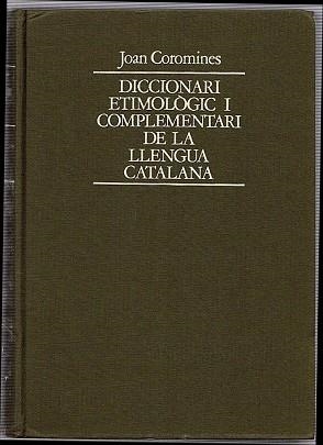 DICCIONARI ETIMOLOGIC VIII | 9788472563155 | COROMINES, JOAN