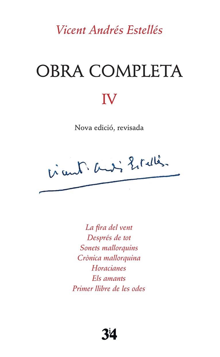 OBRA COMPLETA, VICENT ANDRÉS ESTELLÉS, VOLUM 4 | 9788416789740 | ANDRÉS ESTELLÉS, VICENT