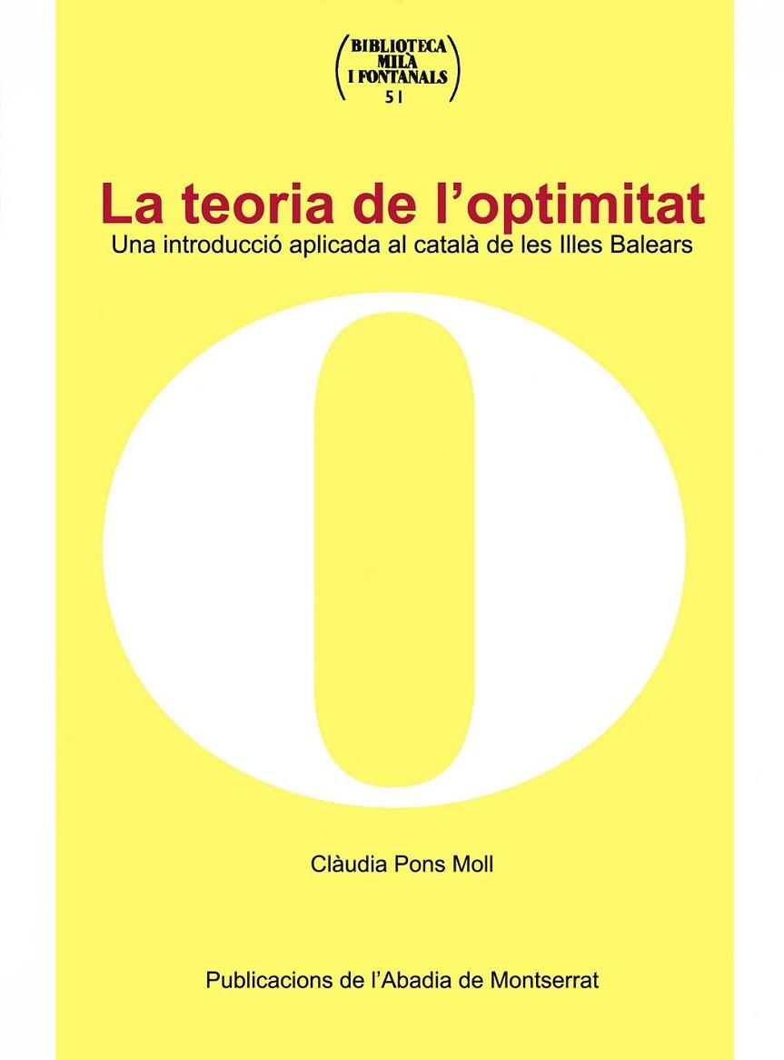 LA TEORIA DE L'OPTIMITAT | 9788484158721 | MOLL