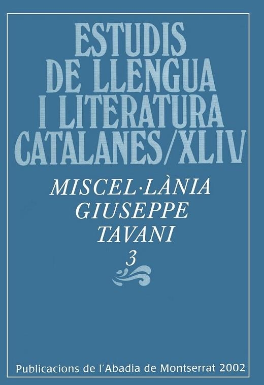 MISCEL.LANIA GIUSEPPE TAVANI 3 | 9788484153337 | VARIOS AUTORES