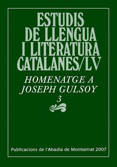 HOMENTAGE A JOSEPH GULSOY 3 | 9788484159735 | DIV