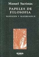 PAPELES DE FILOSOFIA | 9788474260991 | SACRISTAN