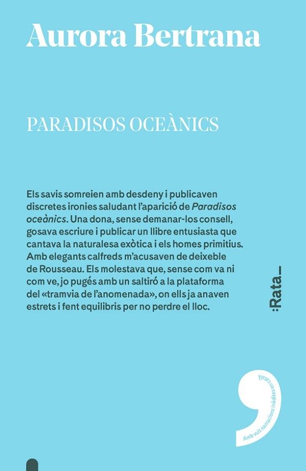 PARADISOS OCEàNICS | 9788416738335 | BERTRANA, AURORA