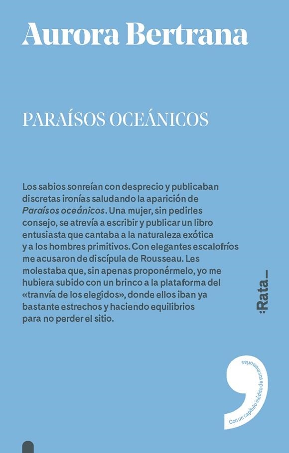 PARAíSOS OCEáNICOS | 9788416738328 | BERTRANA, AURORA 