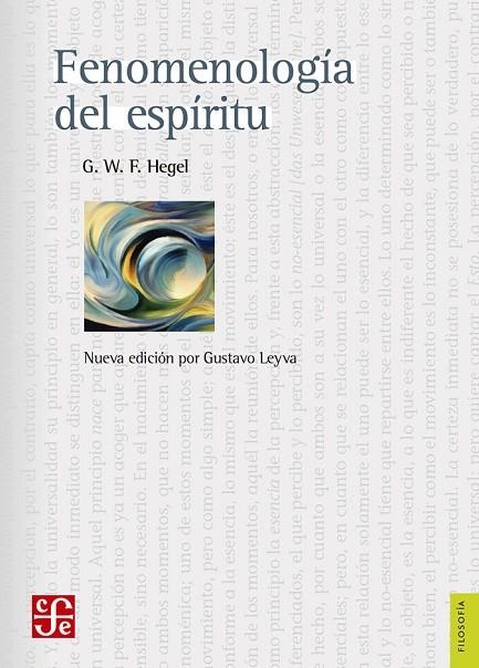 FENOMENOLOGIA DEL ESPIRITU | 9786071642851 | HEGEL,GEORG WILHELM FRIEDRICH