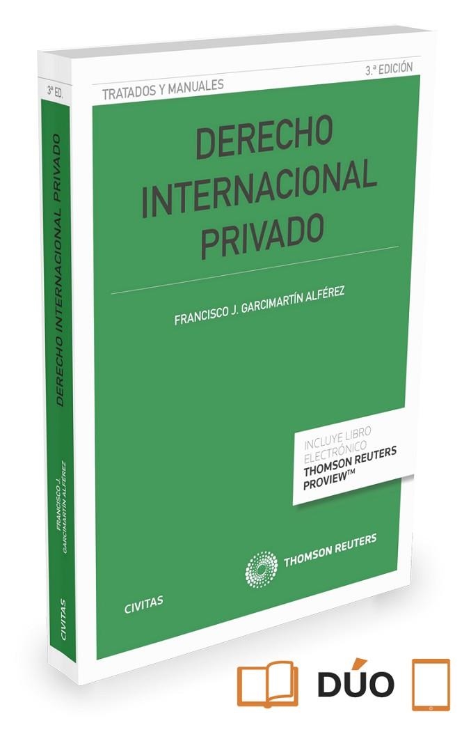 DERECHO INTERNACIONAL PRIVADO (PAPEL + E-BOOK) | 9788490987087 | GARCIMARTíN ALFéREZ, FRANCISCO J.