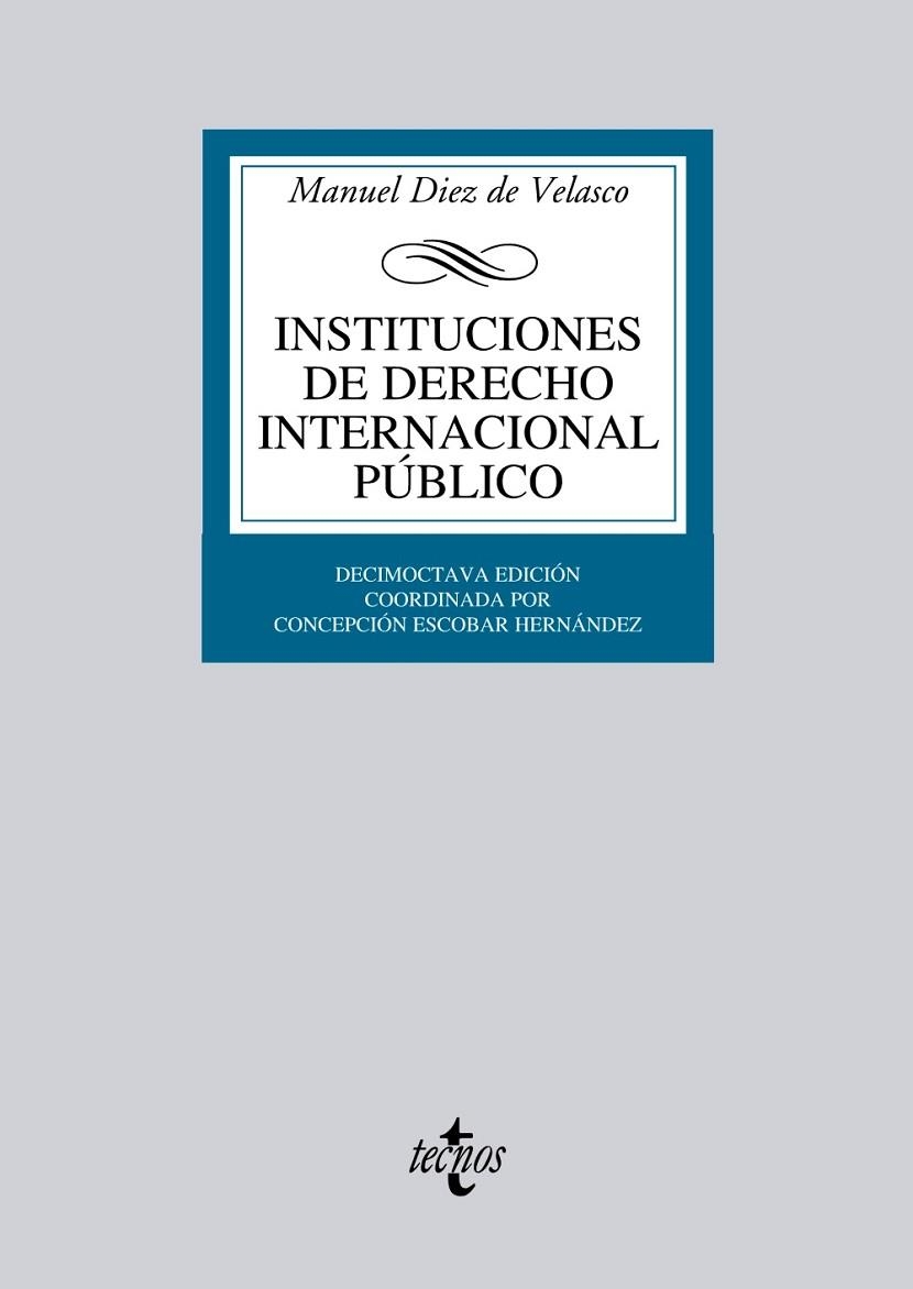 INSTITUCIONES DE DERECHO INTERNACIONAL PúBLICO | 9788430953417 | DIEZ DE VELASCO, MANUEL