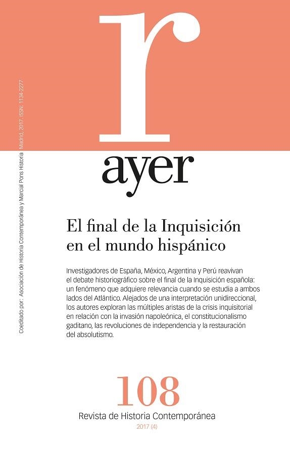 EL FINAL DE LA INQUISICIóN EN EL MUNDO HISPáNICO: PARALELISMOS, DISCREPANCIAS, C | 9788416662272 | TORRES PUGA, GABRIEL