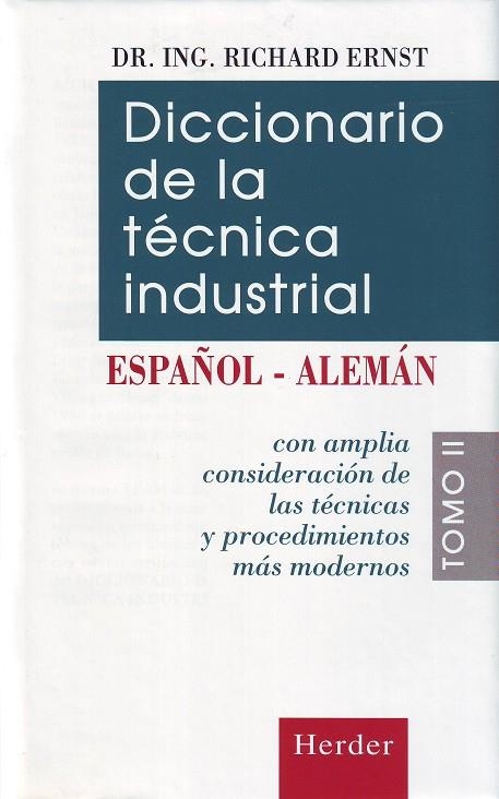 DICCIONARIO TECNICA IND.ESP/AL.2 | 9788425419188 | ERNST