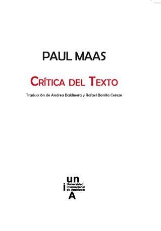 PAUL MAAS | 9788479932282 | MAAS, PAUL