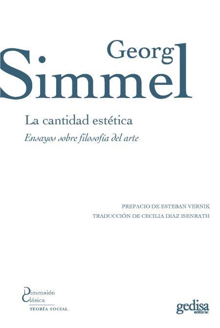 LA CANTIDAD ESTÉTICA | 9788417341428 | SIMMEL, GEORG 