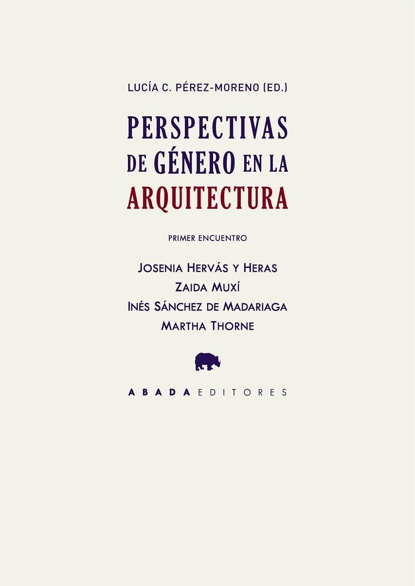 PERSPECTIVAS DE GÉNERO EN LA ARQUITECTURA | 9788417301132 | VARIOS AUTORES