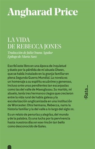 LA VIDA DE REBECCA JONES | 9788416738441 | PRICE, ANGHARAD