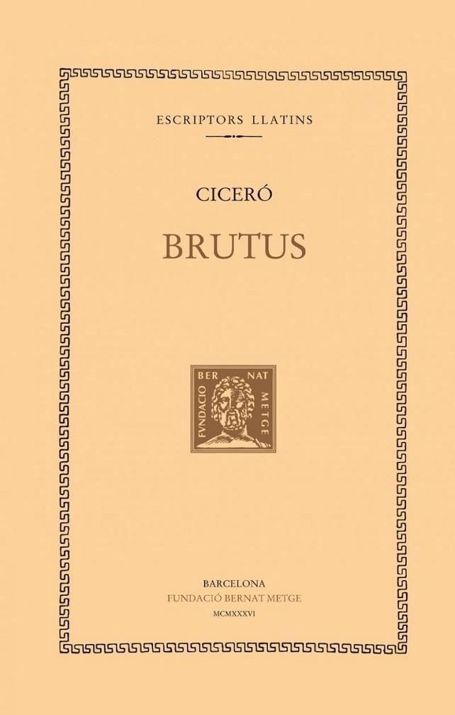 BRUTUS | 9788498591781 | CICERÓ