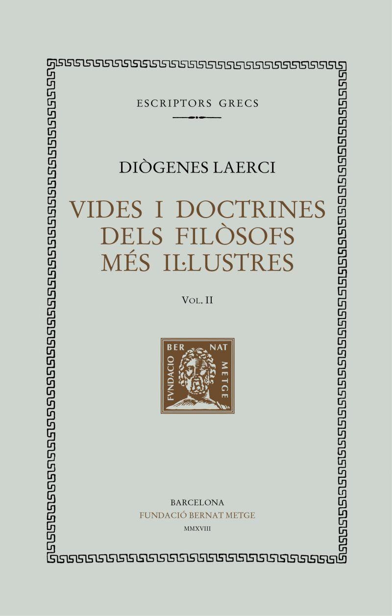 VIDES I DOCTRINES DELS FILÒSOFS MÉS IL·LUSTRES | 9788498592917 | DIÒGENES LAERCI