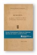 MEMORIA ESCOLA ADMINISTRACIO PUB | 9788439354628 | ESCOLA D'ADMINISTRACIÓ PÚBLICA DE CATALUNYA