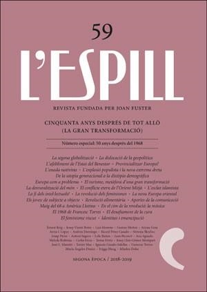 L'ESPILL, 59 CINQUANTA ANYS DESPRÉS DE TOT ALLÒ (LA GRAN TRANSFORMACIÓ) | 9788491343899 | VARIOS AUTORES