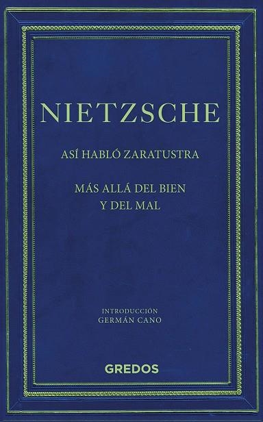 ASÍ HABLÓ ZARATUSTRA/MÁS ALLA DEL BIEN Y DEL MAL | 9788424937768 | NIETZSCHE FRIEDRICH