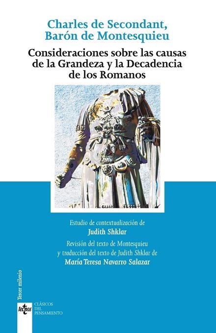 CONSIDERACIONES SOBRE LAS CAUSAS DE LA GRANDEZA Y DECADENCIA DE LOS ROMANOS | 9788430976799 | MONTESQUIEU